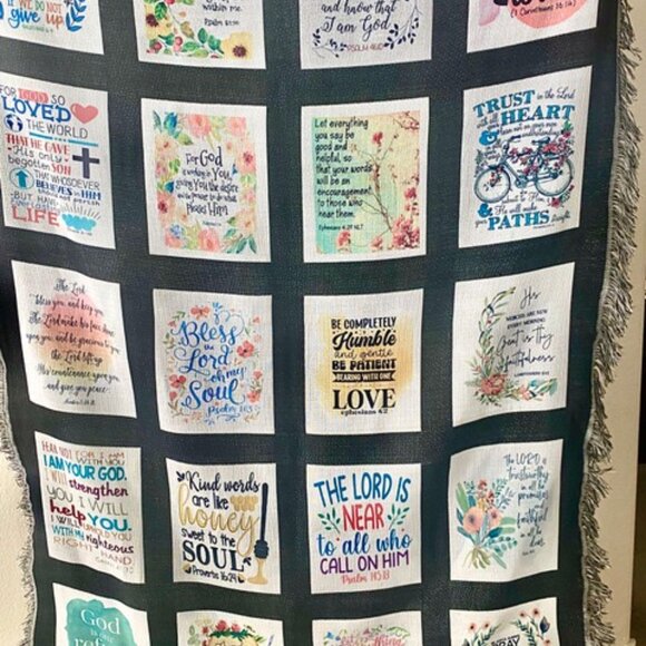 Scripture Blanket – Soft, Warm, Inspirational Gift - - Picture 3 of 6